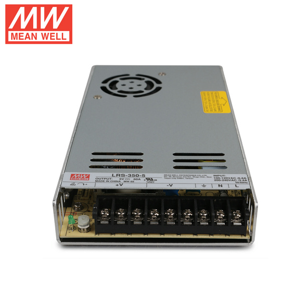 Mean Well LRS-350-5 DC5V 350Watt 70A UL Certification AC110-240 Volt Switching Power Supply For LED Strip Lights Lighting Mean Well LRS-350-5 DC5V 350Watt 70A UL Certification AC110-240 Volt Switching Power Supply For LED Strip Lights Lighting